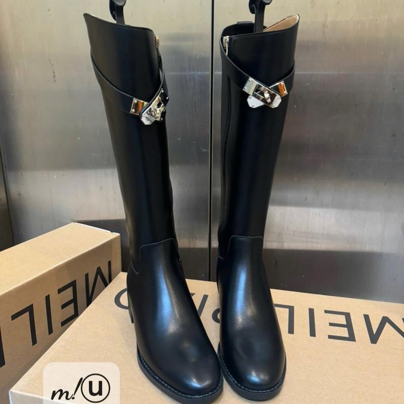 Hàng quảng châu cao cấp Bốt nữ khoá da siêu mềm êm chân cao 3.5cm full box hãng loại 1