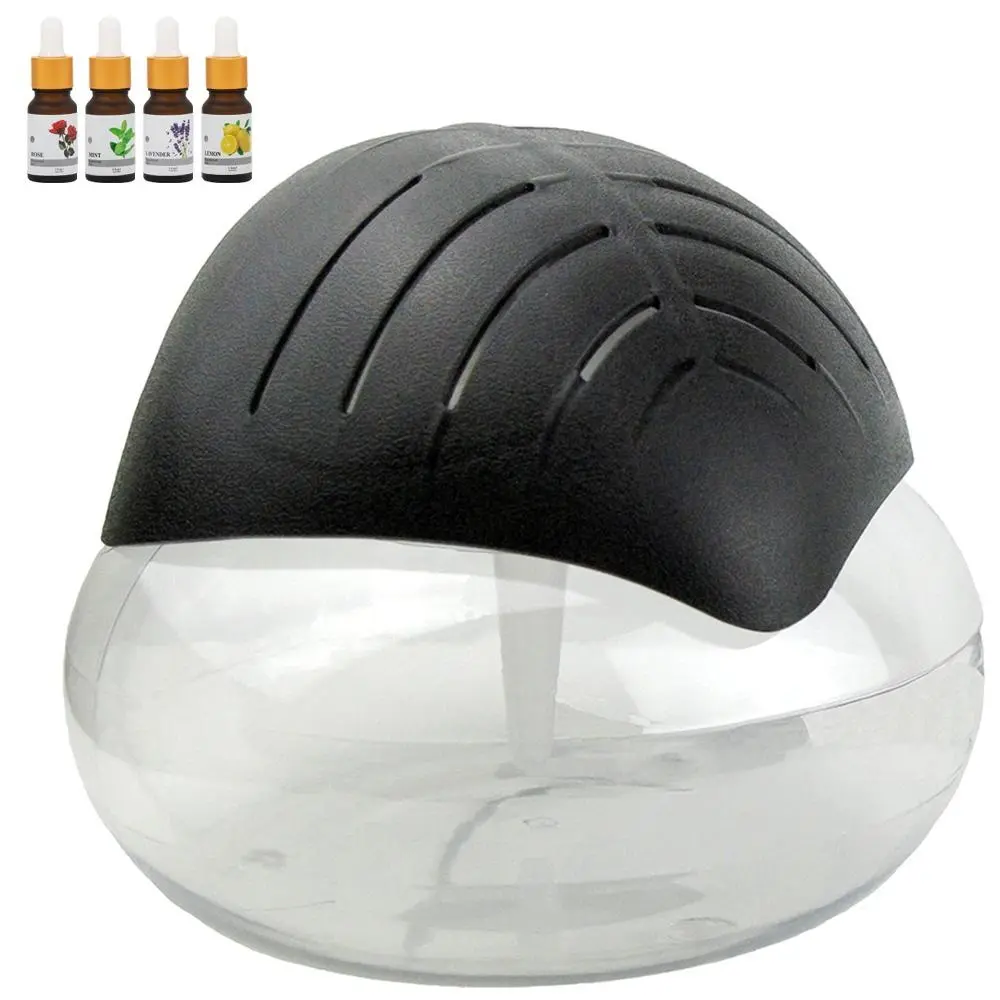 Twister Air Purifier (Black) - Water Filter Air Washer For Home and Office - Essential Oil Aroma Diffuser With LED Night light for Bedroom - Small Air Cleaner For Smoke Sweat Stink Smell and Pets, Perfect Present for Thanksgiving, Christmas, New Year Gift