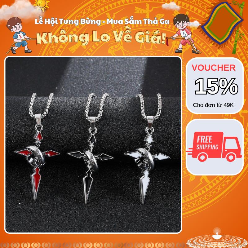 [Mua Là Thích, Không Thích Hoàn Tiền] Vòng cổ nam dây chuyền hình thánh giá phong cách hiphop Kuu Clothes chất liệu titan không gỉ - Vòng Cổ Black Cross