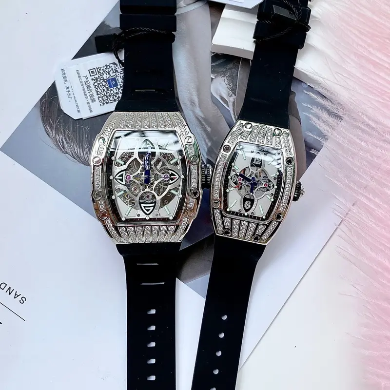 Đồng hồ cặp Hanboro chính hãng, Size nam 43mm-Nữ 31,5mm 7