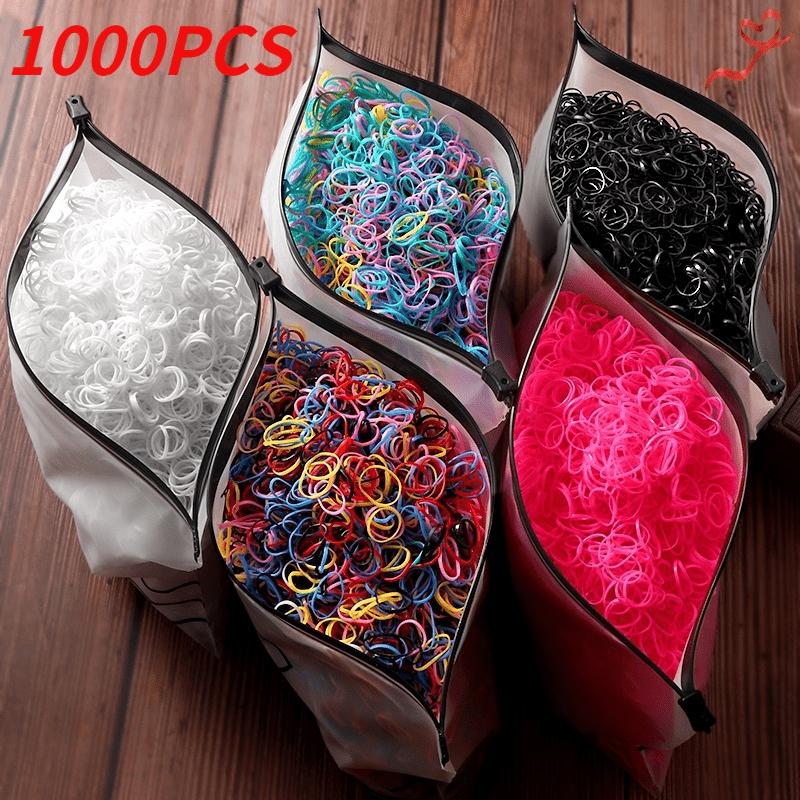 Ikat Rambut Mini Nilon Berwarna-warni, Boleh Pakai, 1000 / 2000pcs ...