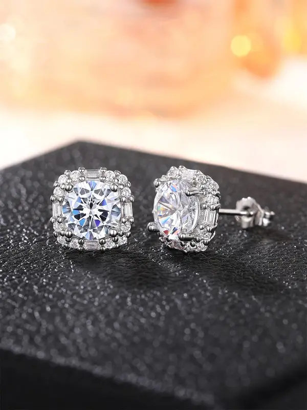 Elegant Rhinestone Decorated Stud Earrings, Fashionable Jewelry for Women for Party, Daily Clothing Decor, Trendy All-match & Exquisite Jewelry for Birthday Gift 4