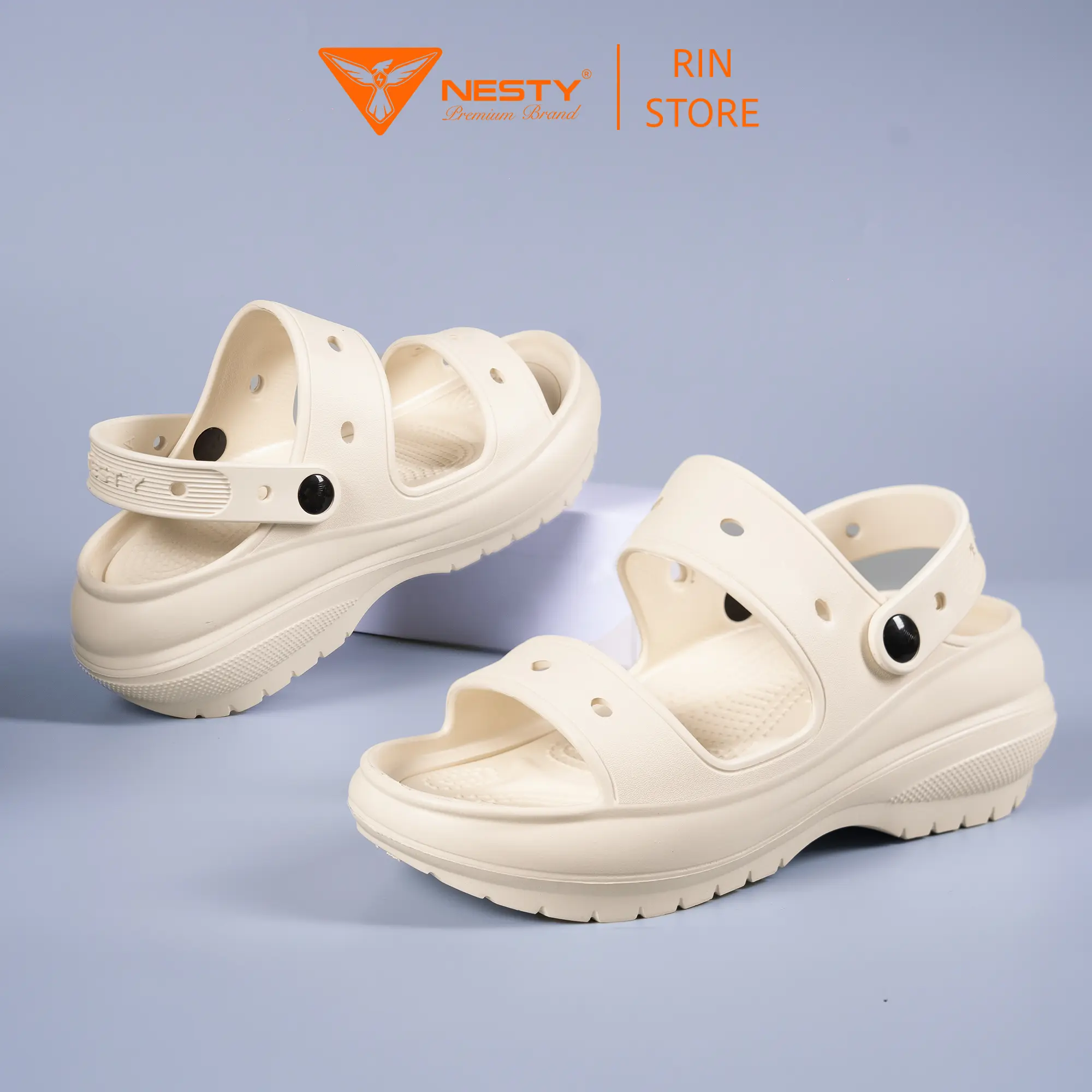 [Tặng Sticker] Dép Xăng Đan Nesty hot trend cao cấp đế độn 7 phân, chất liệu eva nhẹ, êm và chống thấm nước, platform classic NE10