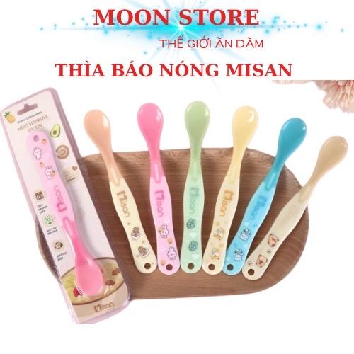 Thìa báo nóng Misan cho bé tập ăn dặm - Thìa cảm ứng nhiệt