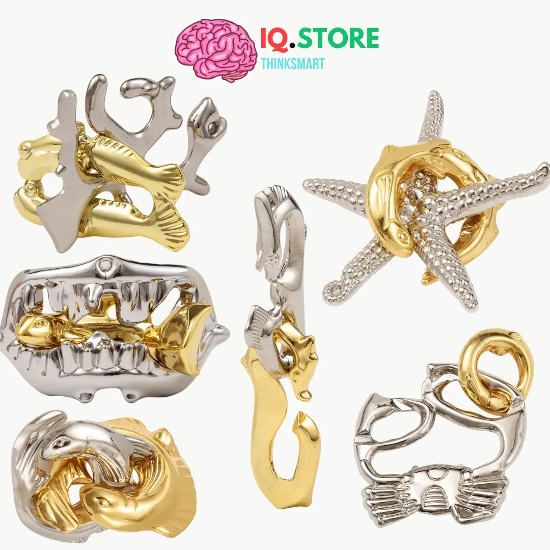 Đồ chơi trí tuệ giải đố Nhật Bản rèn luyện thông minh IQ - Câu đố sinh vật biển Puzzle Hanayama thử thách trí não
