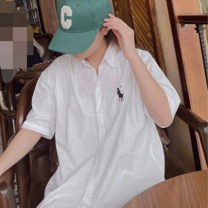 Sơ mi thêu nhân mã ngắn tay màu be, trắng, xanh 3
