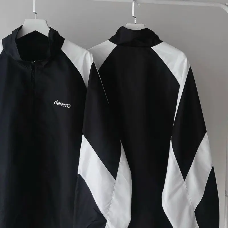 Áo Khoác Dù DERERRO Logo Bomber Nam Nữ Ulzzang Form Rộng Nam Nữ Năng Động Cực Ngầu Menswear Tay Dài Jacket Xanh Đen 6