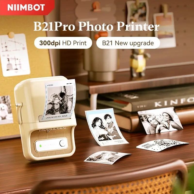 Niimbot B21 Pro Photo Label Printer Smart Bluetooth Label Maker Image Home Commercial Label Machine
