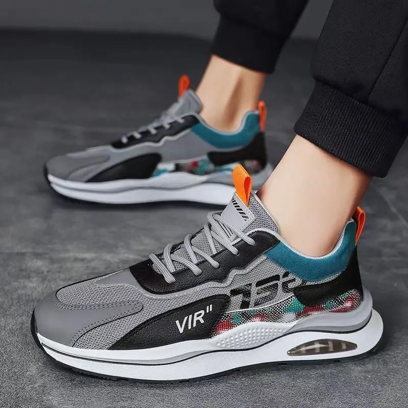 Argan Men's Shoes 2025 Spring New Versatile Casual Mesh Sneaker Men's Breathable Running Heightened Daddy Shoes