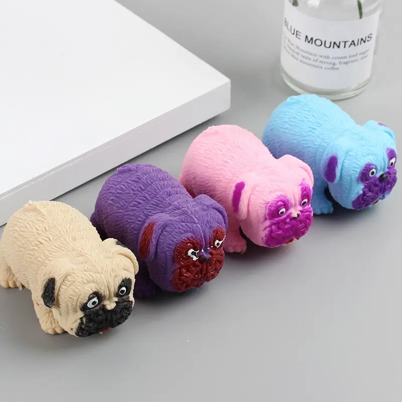 Đồ Chơi Bóp Tay Đàn Hồi Giảm Stress Hình Chú Chó Pug giảm căng thẳng