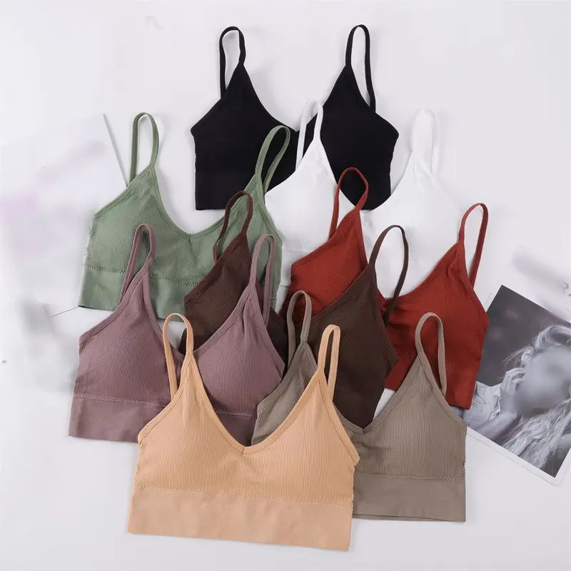 Áo Ngực Liền Mạch, Cỡ Lớn, Thiết Kế Lưng Chữ U, Dây Đai Nịt Sợi, Áo Ống Đế Ngắn, Hở Lưng, Cúp Tam Giác Gợi Cảm, Không Dây Hình Chữ U, Đồ Lót, Hàng Mới Về 0