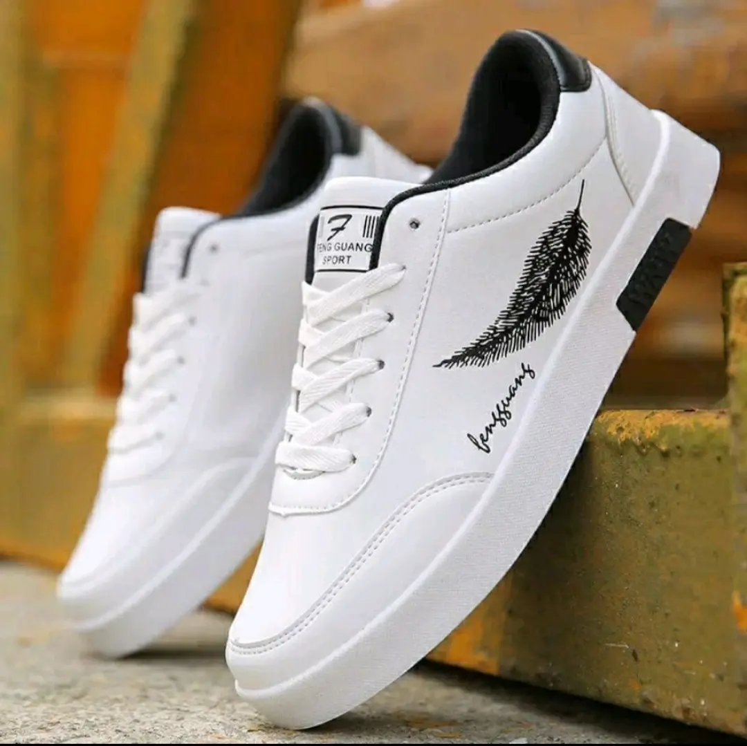 Zevania- Sepatu Pria Senji Sneakers Kasual Putih Casual Shoes Sport Olahraga