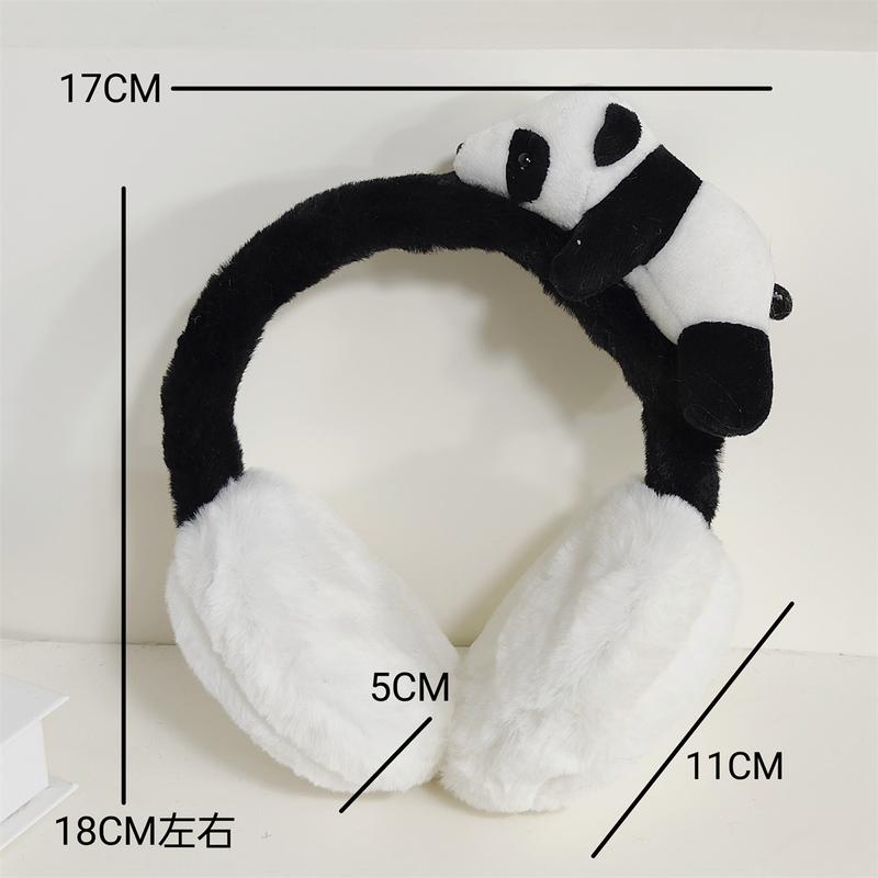 Product Introduction of Plush Hairband Cartoon Panda Claw Clip Updos Hair Clip Girl Kids Ponytail Holder 13MC 0