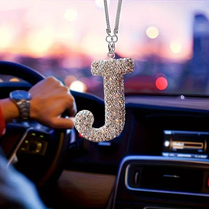 Rhinestone Car Hanging Ornament, Car Rearview Mirror Hanging Decoration, Car Interior Pendant, Car Decoration Accessories for Women & Men