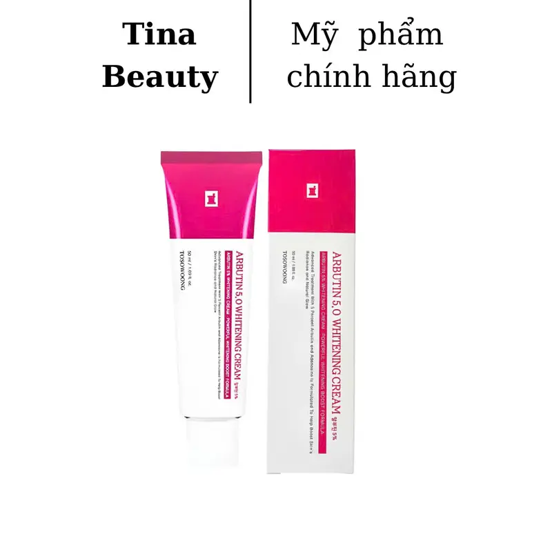 [Hang Cty] Arbutin 5% Tosowoong Kem Dưỡng 50ml - Hàn Quốc Skincare Làm Đẹp Da Arbutin 5 3