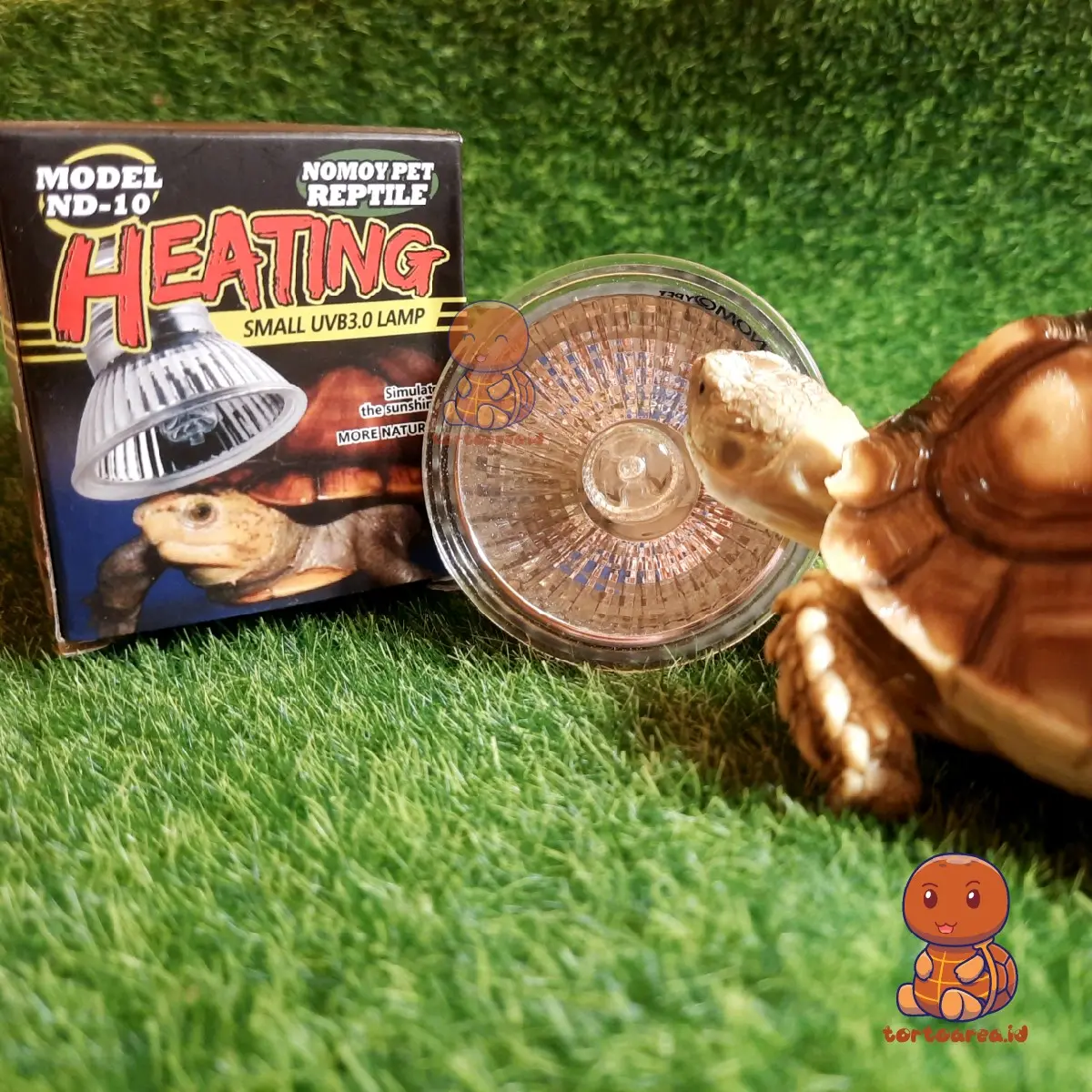 Nomoy Heating UVA UVB Lamp 75 watt - Lampu Penghangat Tortoise Kura Darat Sulcata Pardalis Termurah