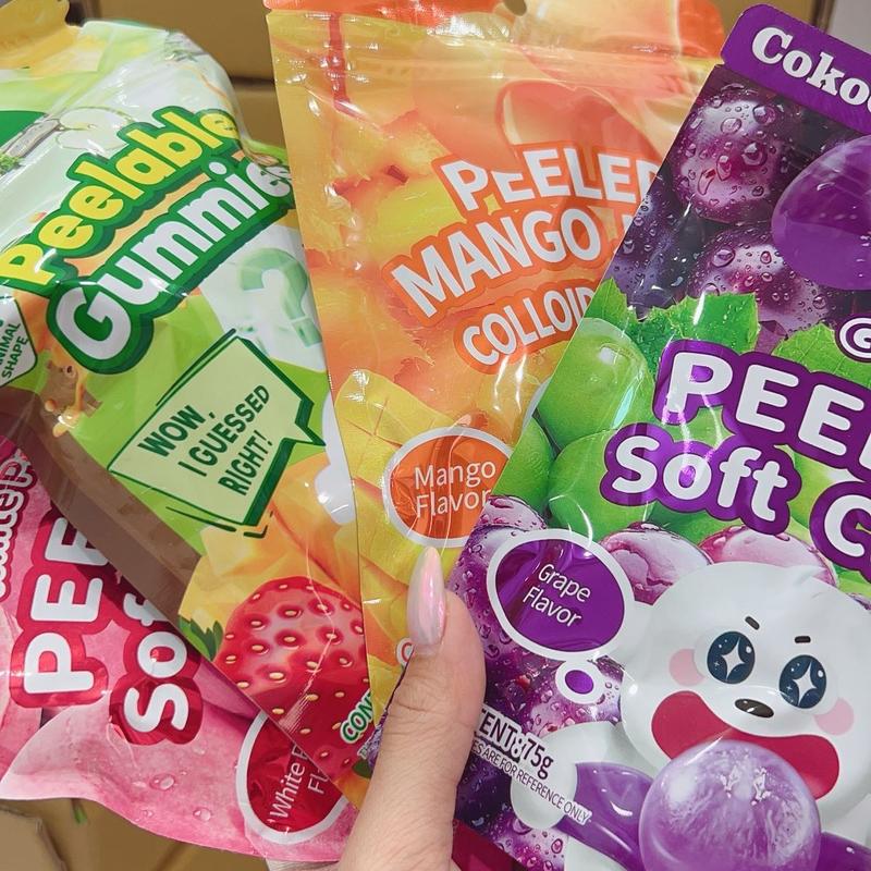 Set 8 gói Kẹo Lột Vỏ BoBo 3D nhiều vị - Hằng Du Mục keothach kẹo dẻo hình thú rot nuoc banh keotet ngậm Candy Snack socola 12vi