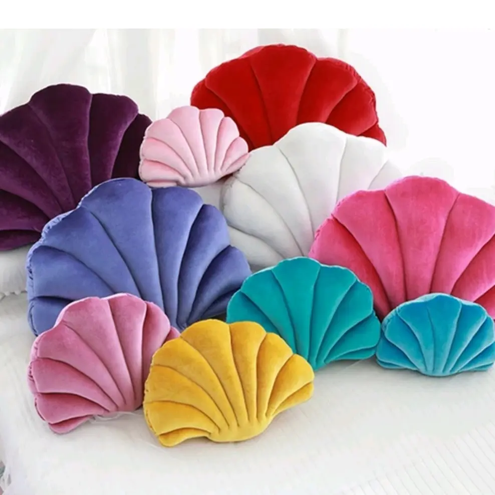 BANTAL KERANG UNIK BANTAL SOFA BANTAL KURSI BENTUK KERANG/BANTAL SOFA KERANG LUCU DAN UNIK Hadiah Kain Kado