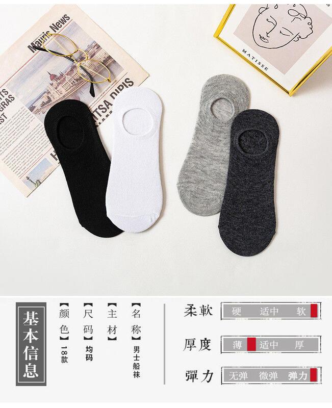 Product Introduction of Socks For Men, Anti Odor And Sweat Absorbing, Summer Disposable Socks Wholesale For Men And Women, Black, White, Gray, Solid Color, Low Top Boat Socks 10