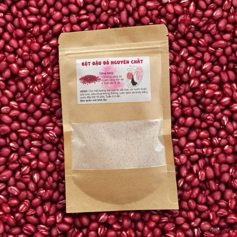 COMBO 10 GÓI BỘT TẮM TRẮNG ĐẬU ĐỎ 100% THIÊN NHIÊN- Dưỡng Da Body- Da Mặt