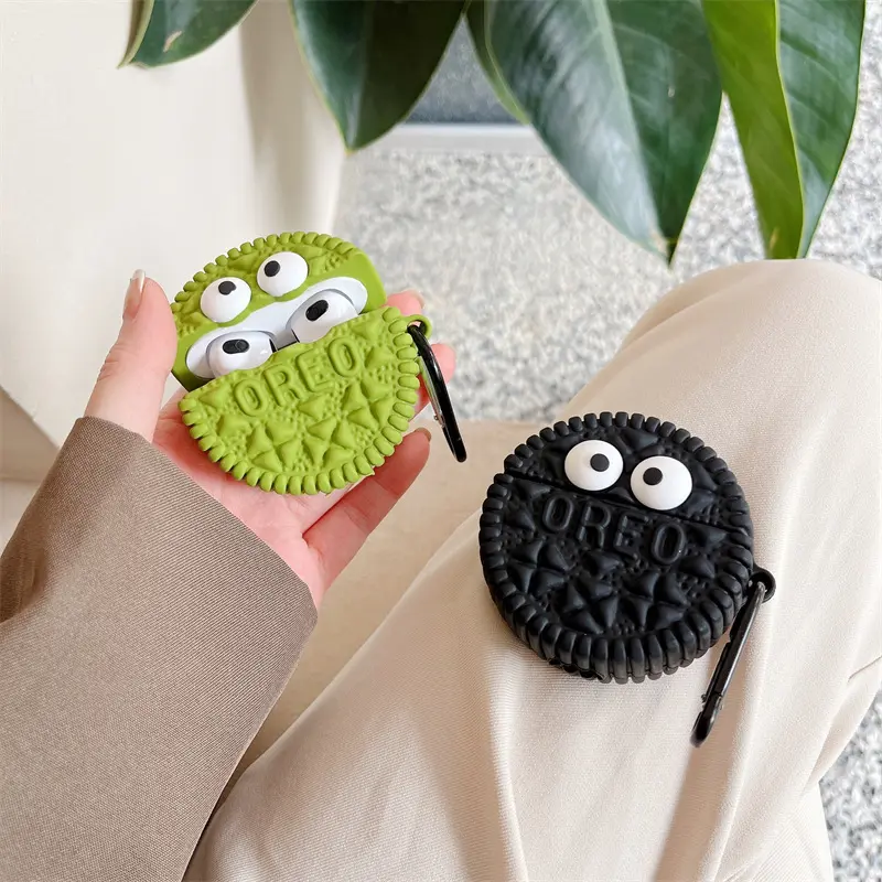 JKS Oreo - Cute Casing AirPods Lucu Gen 1 2 / Pro / 3 Silicone 3D Cute Soft Case Cover Premium