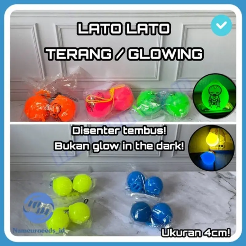 MAINAN LATO LATO GLOWING / LATO LATO GLOWING / Tek tek Glowing / Stabilo Viral