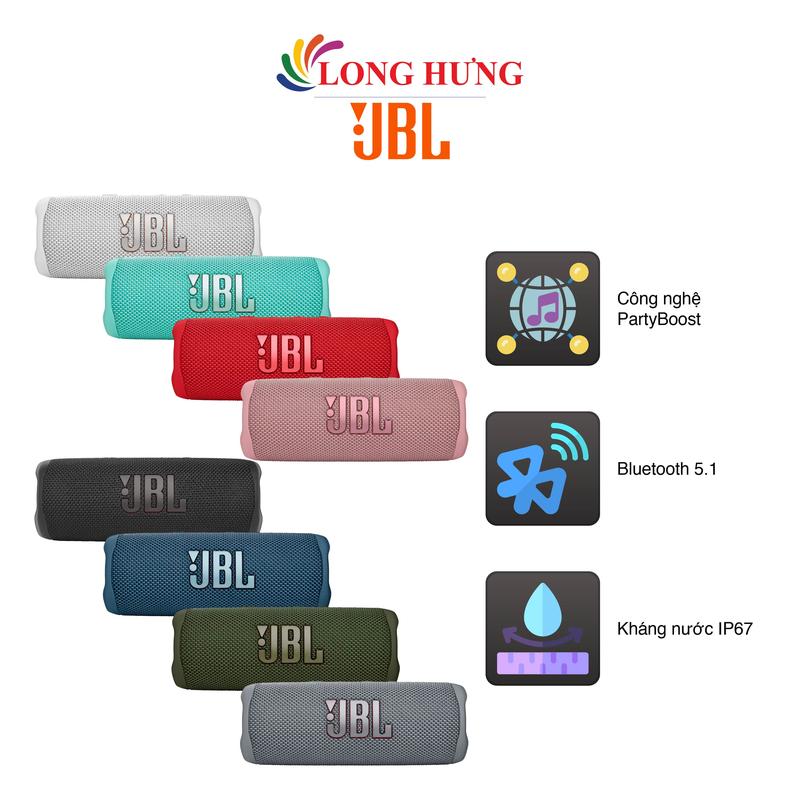  Loa Bluetooth JBL Flip 6 JBLFLIP6 - Hàng chính hãng 