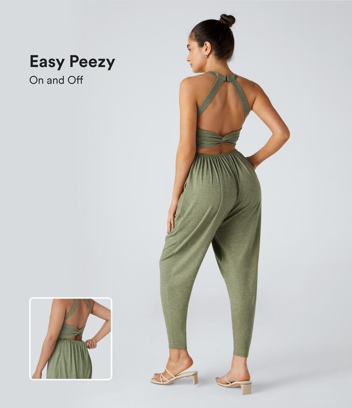 Karla Waffle Cutout Romper Karla Waffle Cutout Romper
