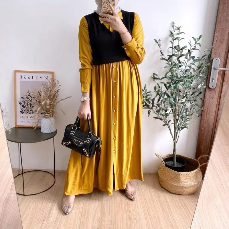 ANDIVA DRESS MAXY CRINGKEL AIRFLOW VEST ROMPI NYATU DENGAN GAMIS 2
