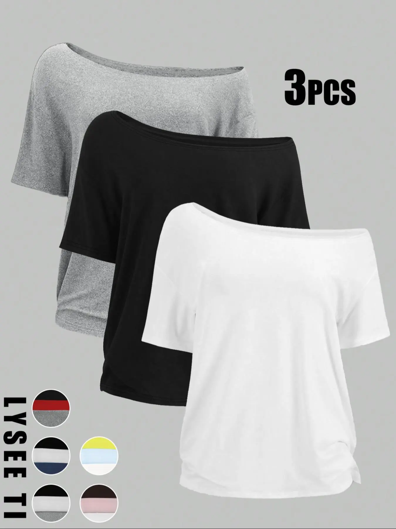 Women's Solid Color Tee, Casual Basic Short Sleeve T-shirt for Daily Wear, Ladies Clothes for All Seasons, Tshirts for Women