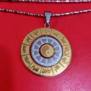 kalung titanium yingyang pakua 12 shio