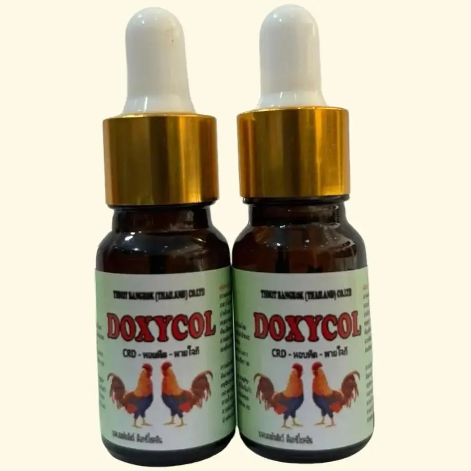Chai 10ml DOXYCOL dùng cho gà khò khè, nhem mắt, sỗ mũi, sưng măt, bỏ ăn, phân xanh trắng, ăn không tiêu, dùng cho gà lớn, gà con