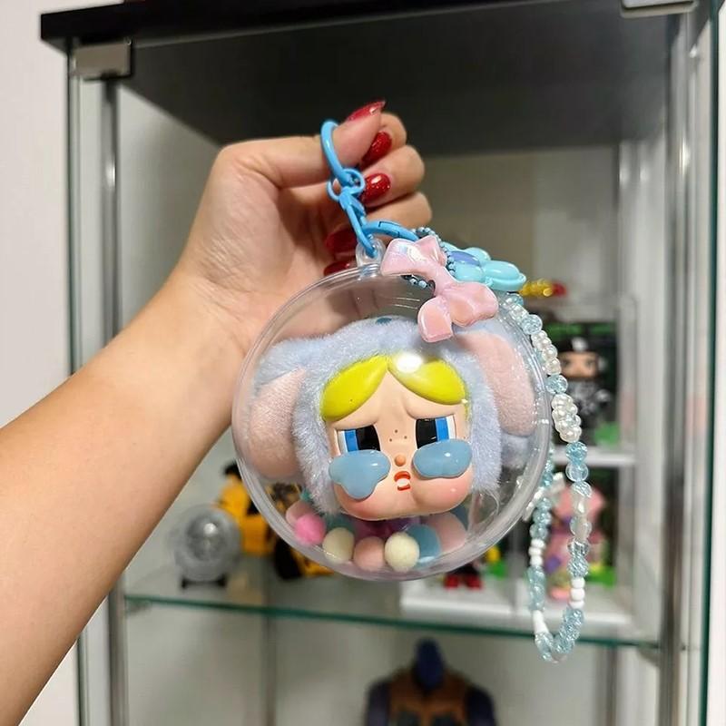 The Powerpuff Girls Vinyl Storage Ball Poke Ball Acrylic Ball 10cm Keychain Pendant Transparent Diaper Bag Doll Clothes 2
