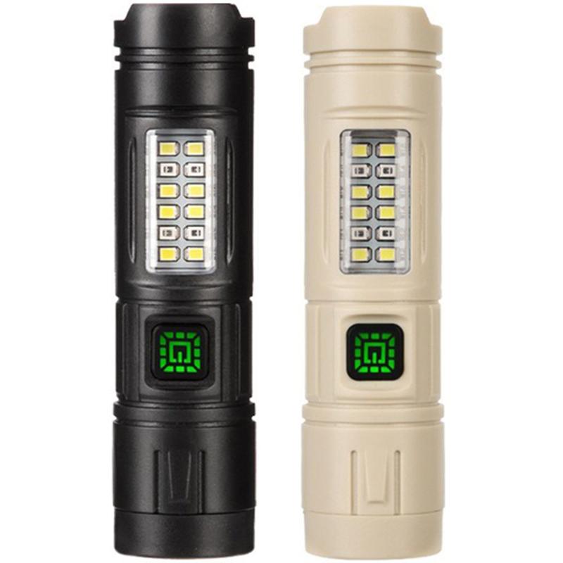 Portable LED Flashlight Work Light Outdoor Camping Light wit - TikTok ...