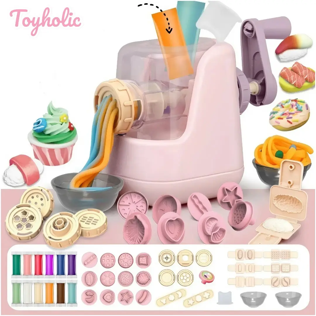 Bộ đất nặn đất sét DreamClay máy làm mì và kem 24 chi tiết nguồn gốc bột mì an toàn cho bé - Đồ Chơi, Đồ Chơi, Toy