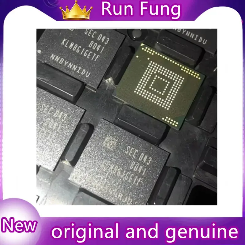 5PCS Equipment Accessories  KLM8G1GETF-B041 KLM8G1 BGA-153 8GB KLM8G1GETF B041 BGA153  EMMC 5.1 Definitive performance for mobile storage