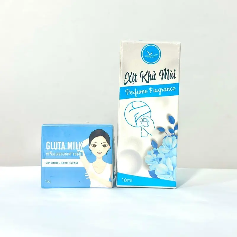 (Mua 1 Tặng 1) Kem dưỡng sáng body Gluta Milk 15G - Tặng kèm 1 xịt khử mùi 10ml 2