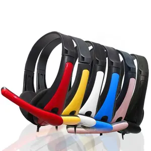 588 Headset Kabel Gaming dengan Mikrofon Suara Jernih Nyaman untuk Laptop PC Komputer dan Smartphone