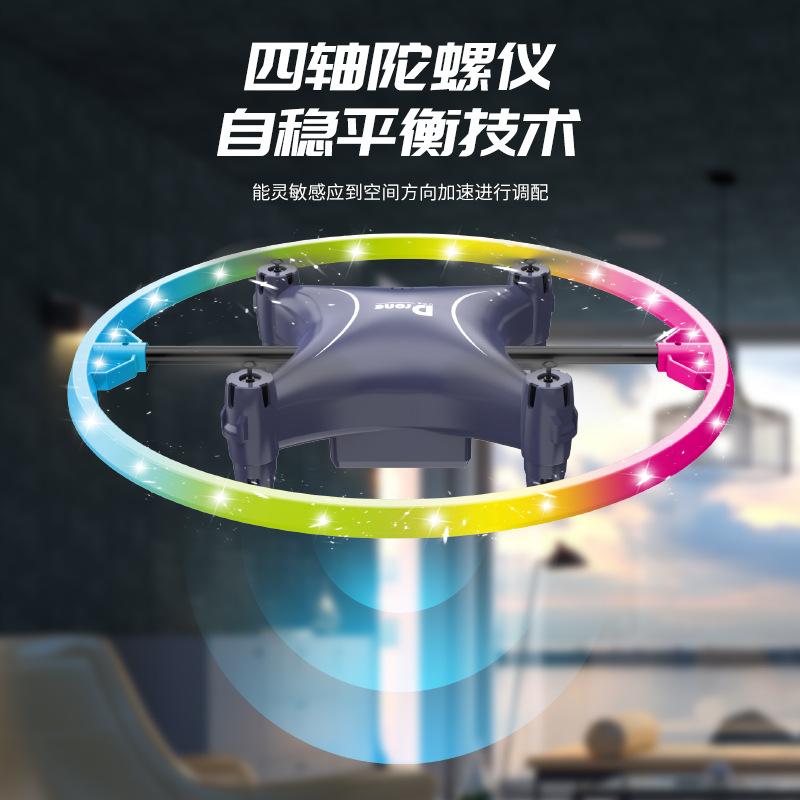 Cross border children's interactive UFO lights up rolling drone toys, induction aircraft, remote-controlled fighter jet 4