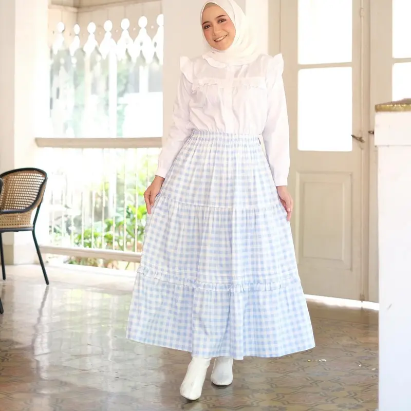 NUNA GINGHAM SKIRT | BHUU | Rok Panjang 7