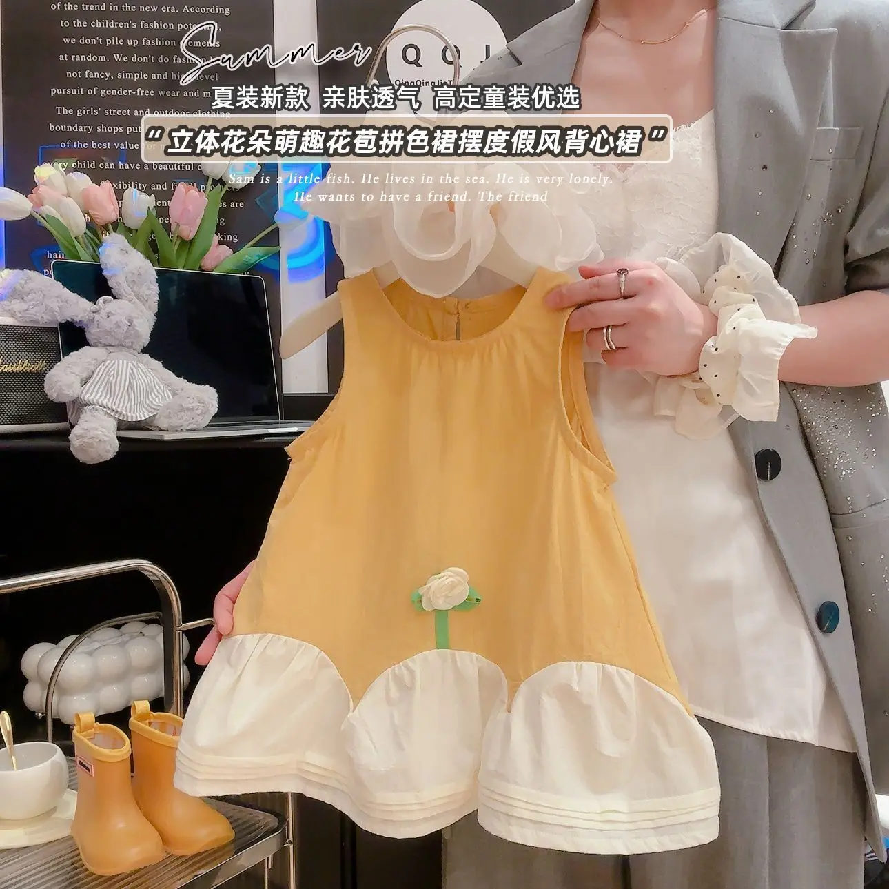 Váy Cotton Nguyên Chất Cho Bé Gái, Thời Trang Mới Mùa Hè, Phong Cách Công Chúa, Không Tay, Váy Trẻ Em, Thích Hợp Cho Bé Gái, Thời Trang, Năm Phát Hành 2025