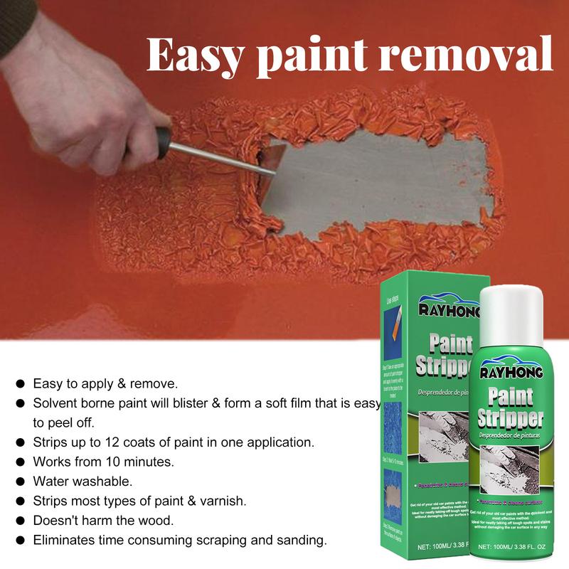 Product Introduction of Rayhong Varnish Remover Stripping Metal Surface Paint Paint-Remove Agent Car Wheel Hub Seamless Cleaning Paint Remover 5