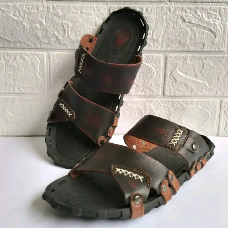 SANDAL KULIT PRIA OBARA.021 - KULIT SAPI ASLI 100% ( PRODUKSI SENDIRI ) 1