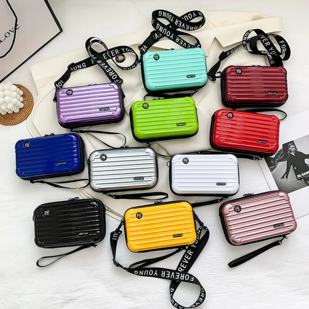 Hộp Vali Mini, Phong Cách Cá Tính, Túi Xách Vuông Nhỏ