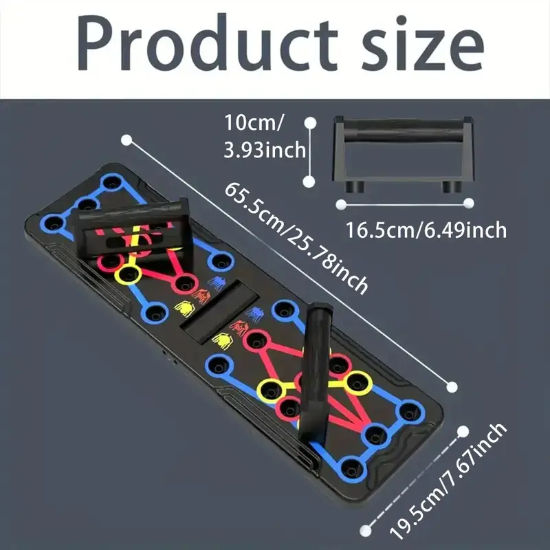 Push Up Board, Abdominal and Chest Muscle Training Folding Push Up Stand, Portable Fitness Equipment for Home Gym, Gymtok, Birthday Gift for Bf 5