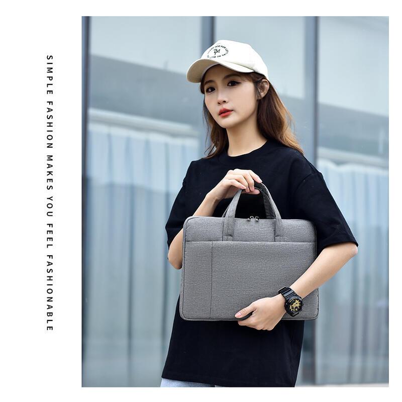 Product Introduction of New 15.6-inch laptop bag, minimalist handbag, business portable briefcase, can be printed 13