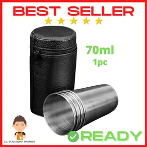 Sloki Whisky Wine Stainless - Gelas Shot 70ml - Loki Shot Bartender