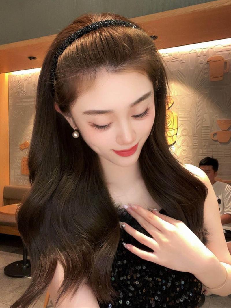 Product Introduction of Summer Rhinestone Decorated Anti Slip Hair Hoop with Teeth, Fashionable Hair Accessories for Women & Girls, Casual Versatile Hair Accessories for Daily Wear 16