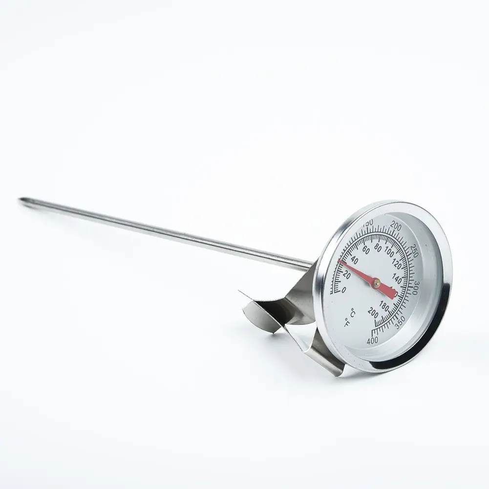 Termometer Ketuhar / Panggangan Keluli Tahan Karat, Julat Suhu 200 ° C, Sesuai untuk Memasak dan BBQ, dengan Kuar BBQ, untuk Tolok Makanan dan Daging, [DDTK]