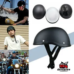 Topi Keledar Motosikal, Topi Tengkorak, Topi Separuh Muka, Untuk Harley, Sesuai untuk Semua Musim, Topi Keledar Brim, Topi Keselamatan, Penghantaran 24 jam, [COD]
